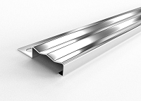 Профиль для защиты ступеней из нержавеющей стали ПУ 35-15