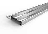 Профиль для защиты ступеней из нержавеющей стали ПУ 35-8